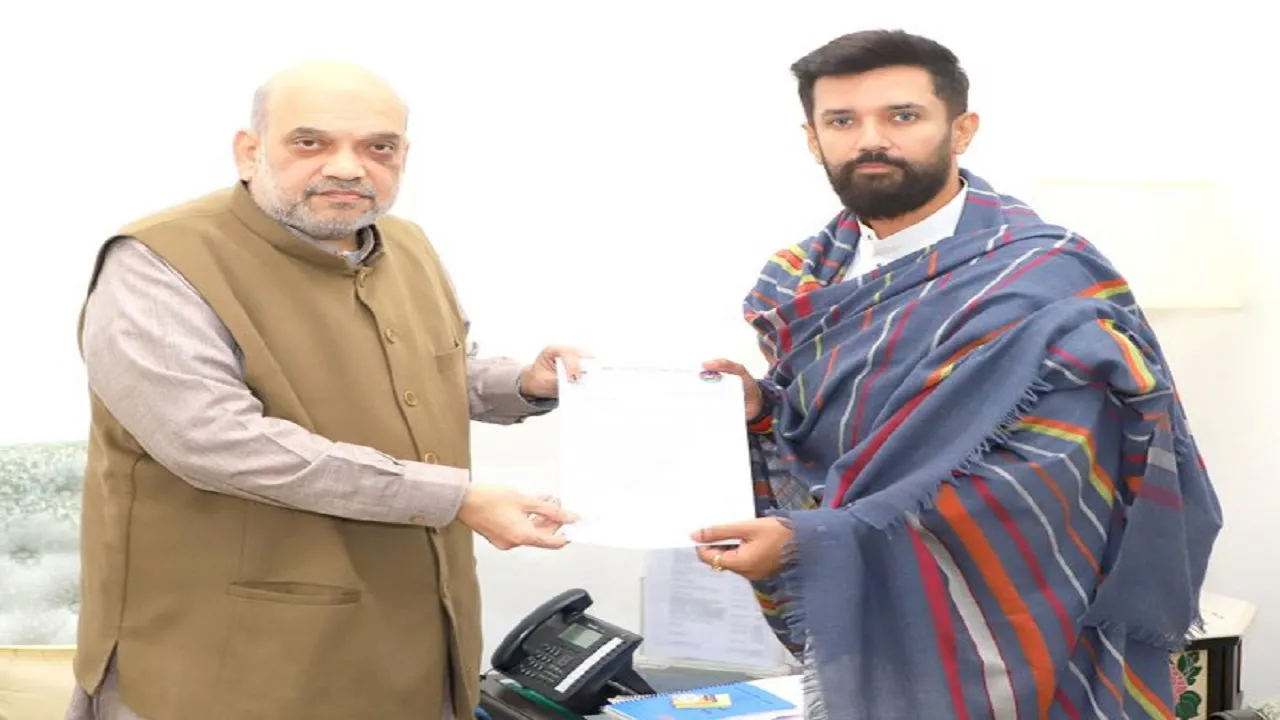 Chirag with Amit Shah