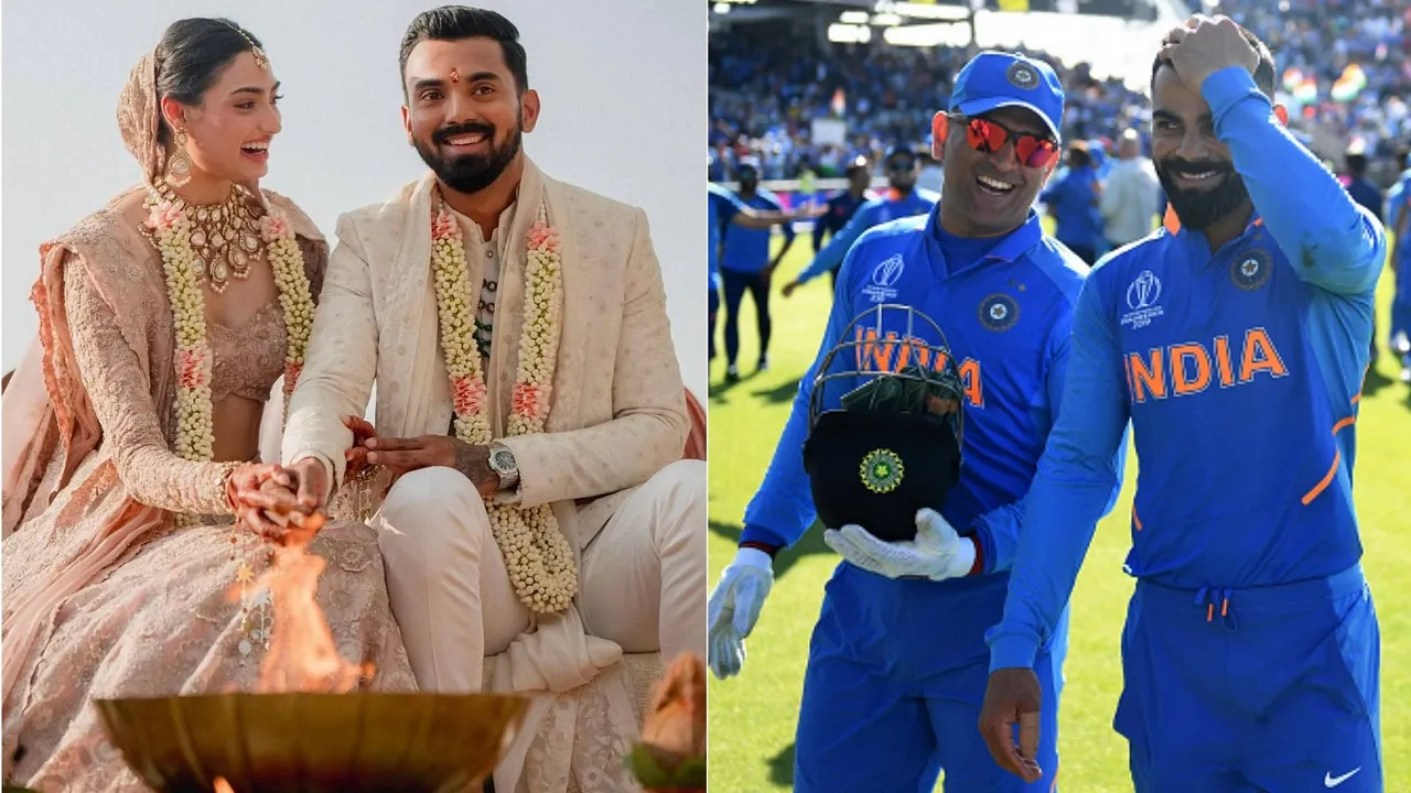 ms dhoni virat kohli kl rahul wedding