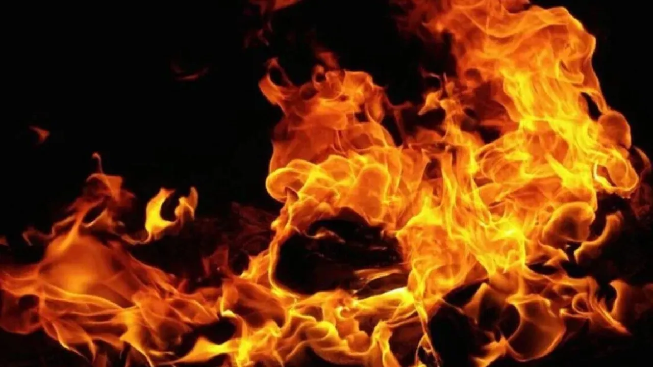 massive fire