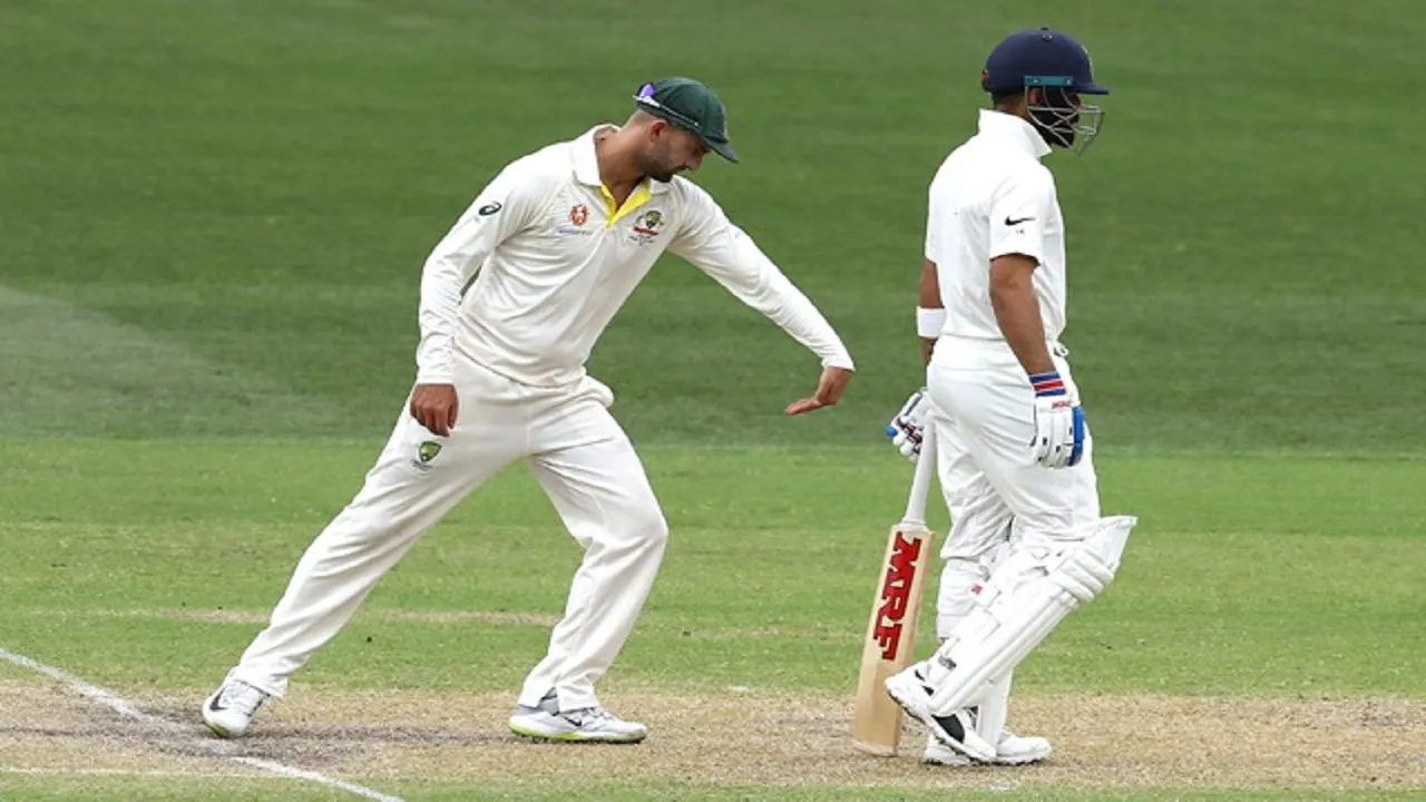 Virat Kohli vs Nathan Lyon in test match