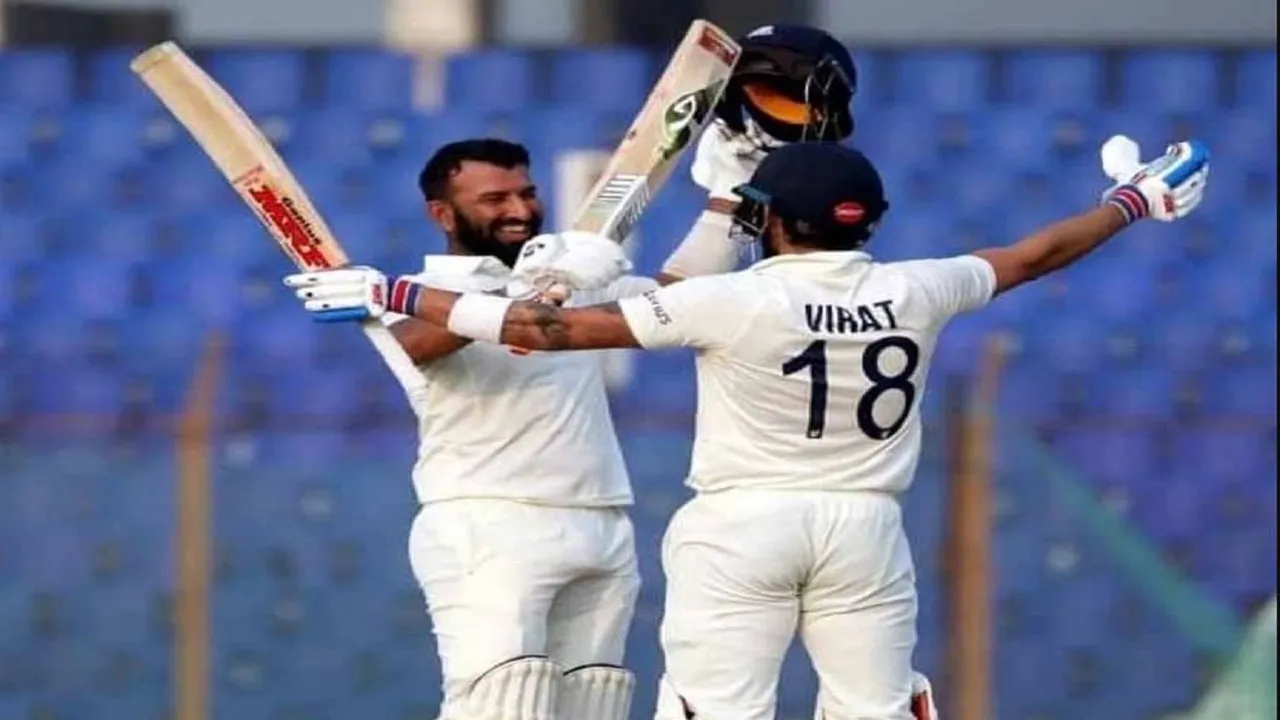 Virat Kohli and Cheteshwar Pujara