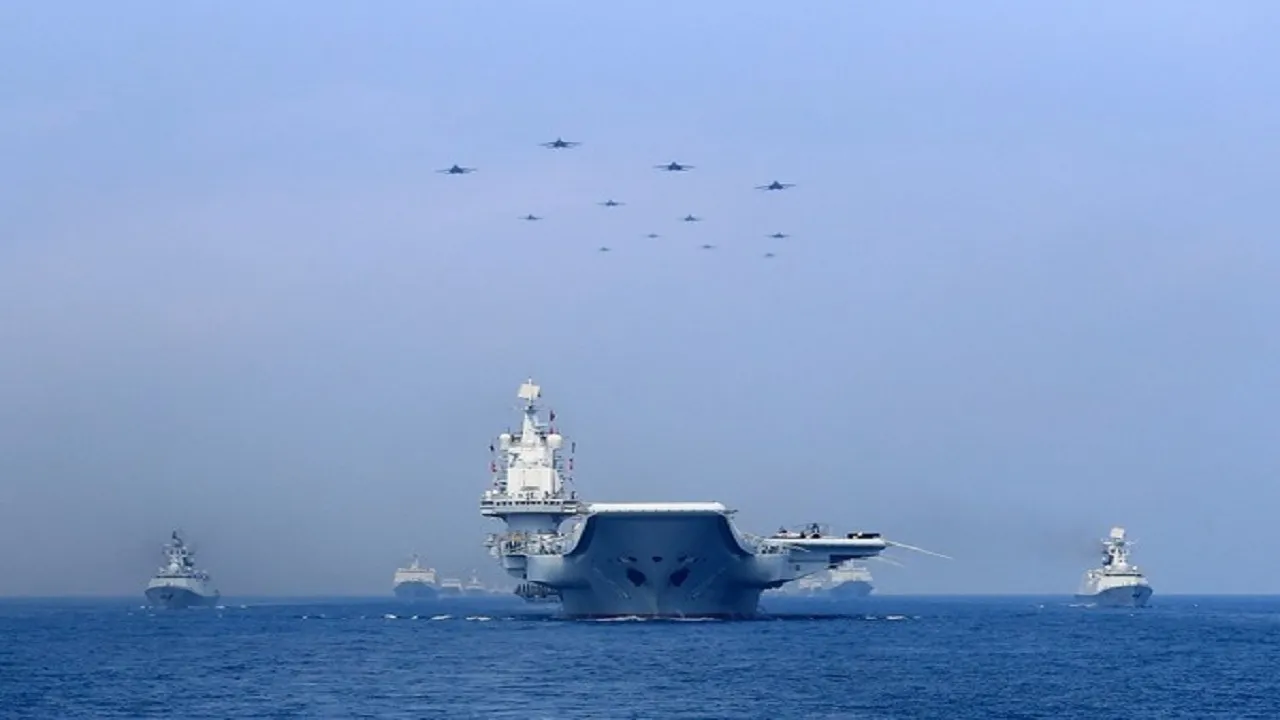 Chinese military aircraft  4 naval vessels tracked around Taiwan