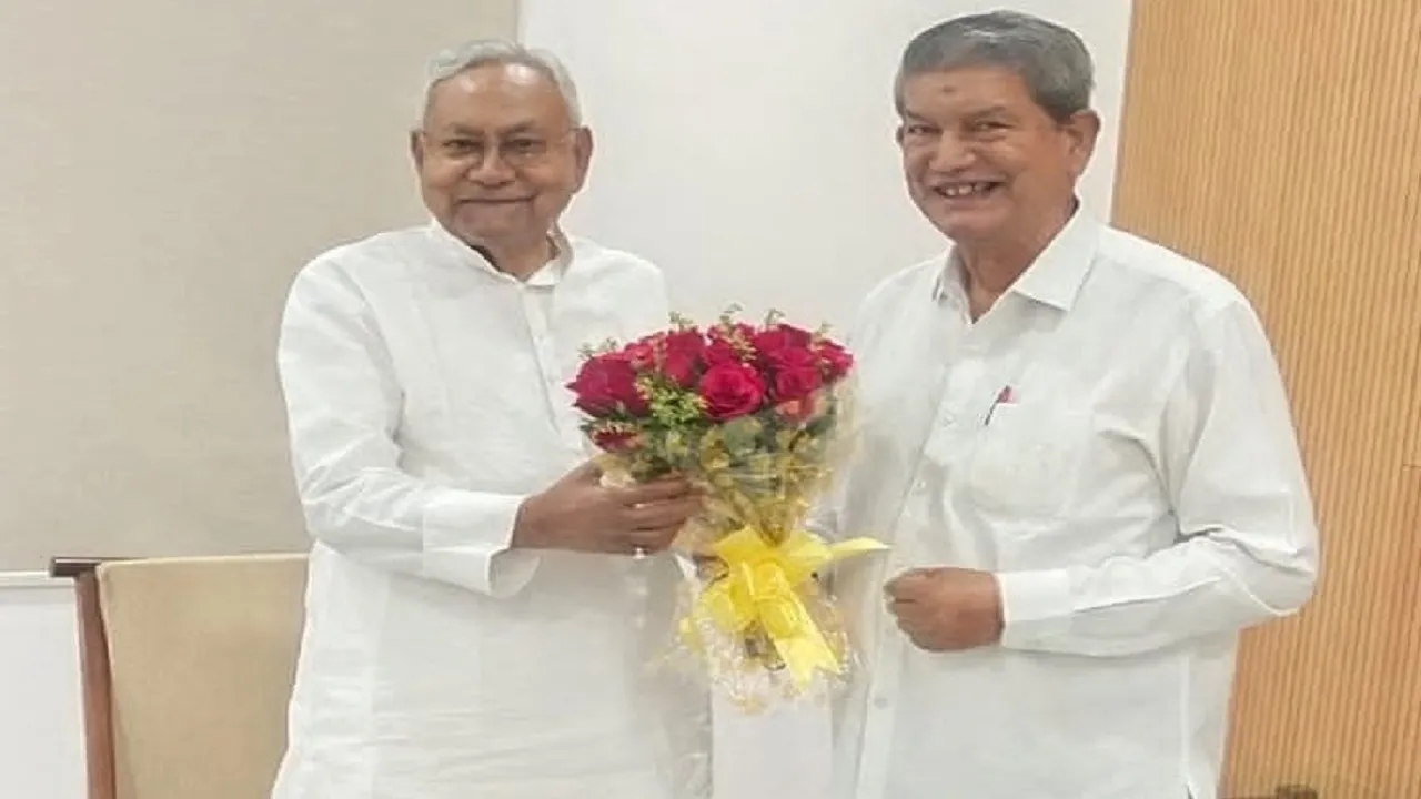 Nitish kumar and harish rawat