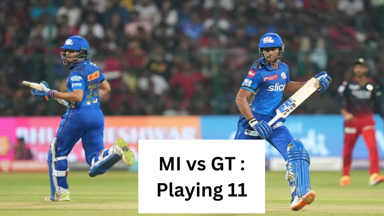 ipl 2023 mi vs gt playing 11 update in hindi rohit vs hardik