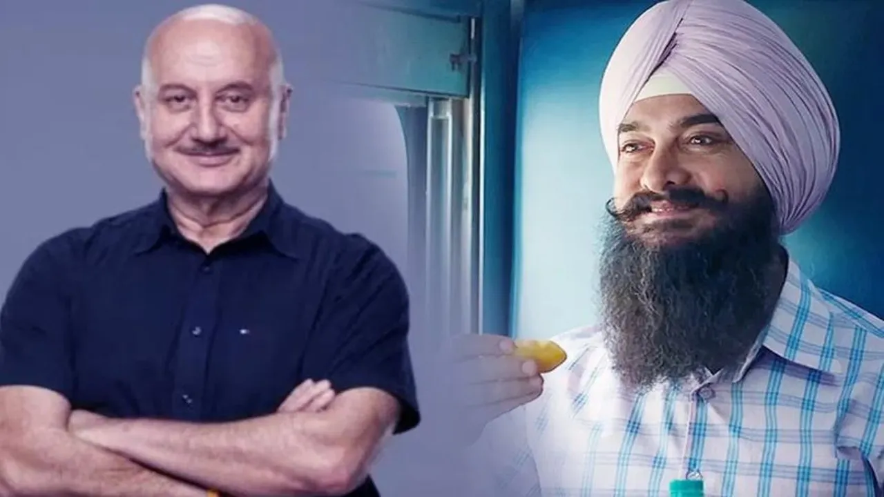 Anupam Kher and Aamir Khan