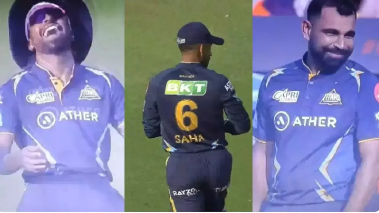 ipl 2023 gt vs lsg wriddhiman saha wears wrong way during live match