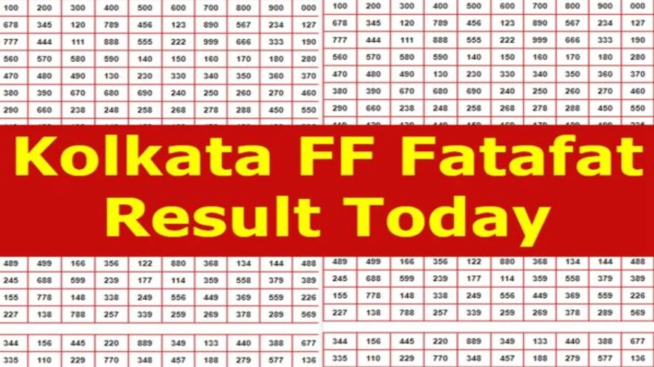 Kolkata FF Fatafat Result
