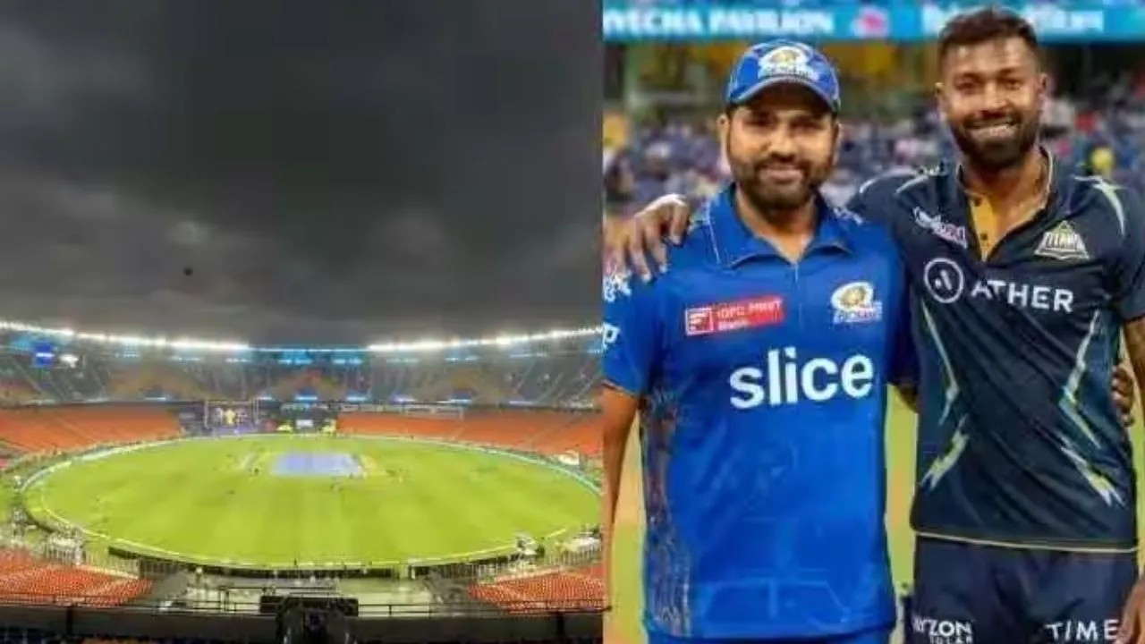 ipl 2023 mi vs gt rain delayed toss amd match pitch will help