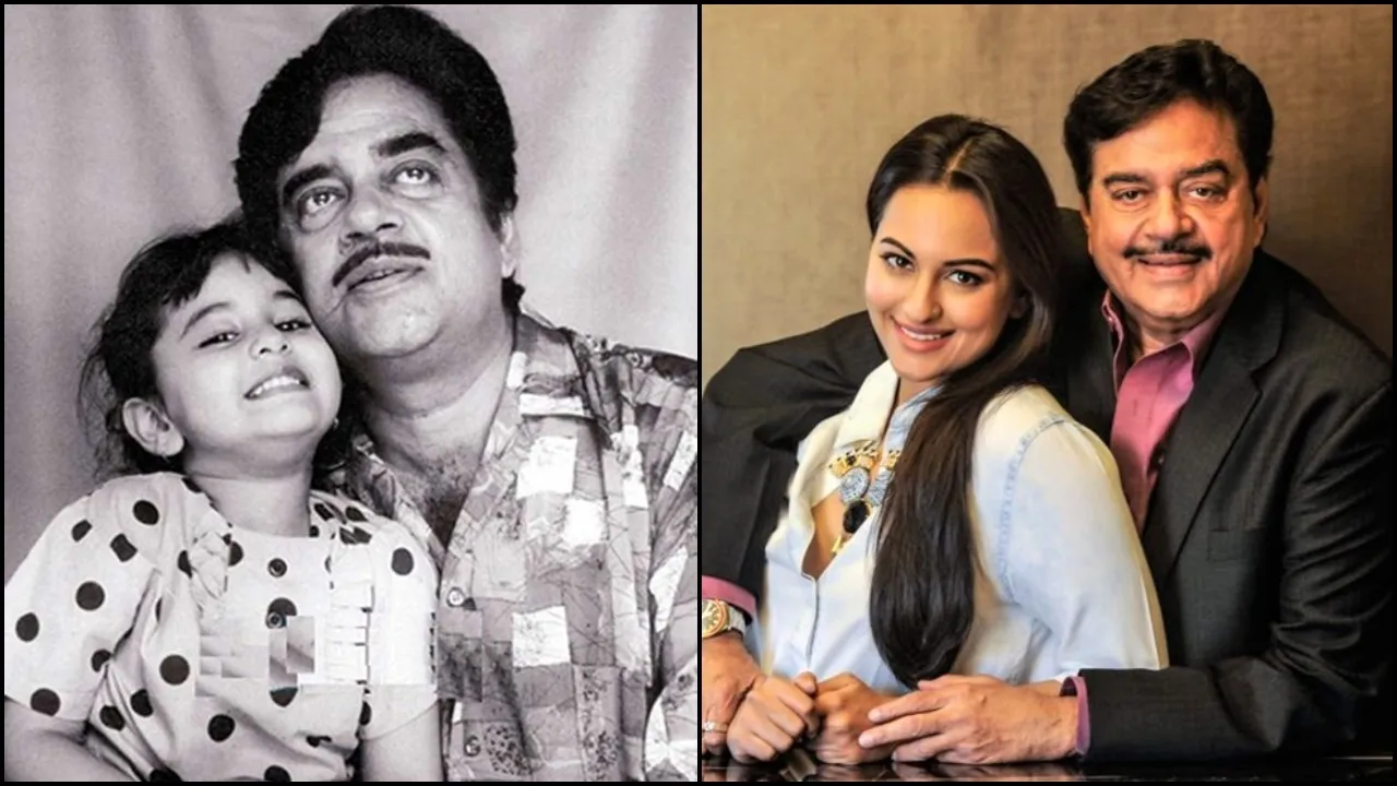 Sonakshi With papa shatrughan