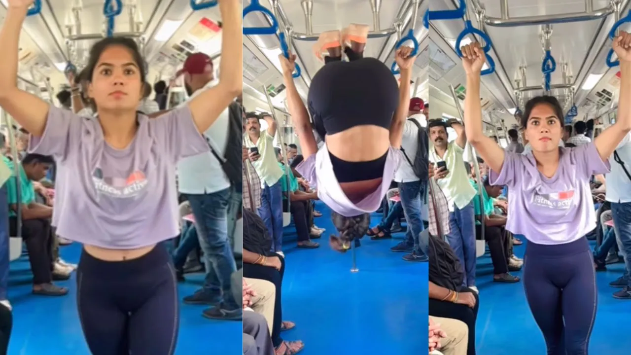 delhi metro viral video