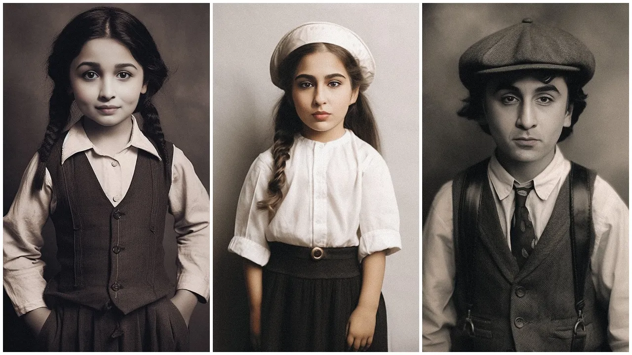 Bollywood Actors AI Childhood Photos