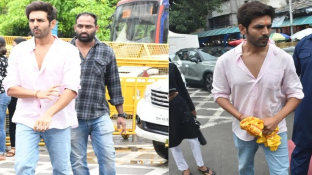 Kartik Aryan visits Siddhivinayak temple