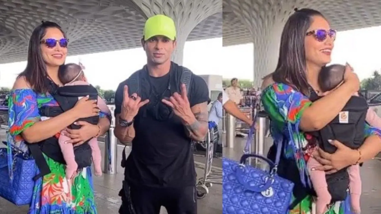 Bipasha Basu and Karan Singh Grover with Devi
