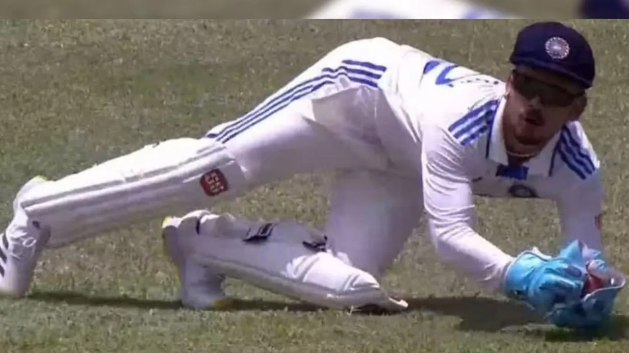 ind vs wi ishan kishan brilliant catch in first test rishabh pant