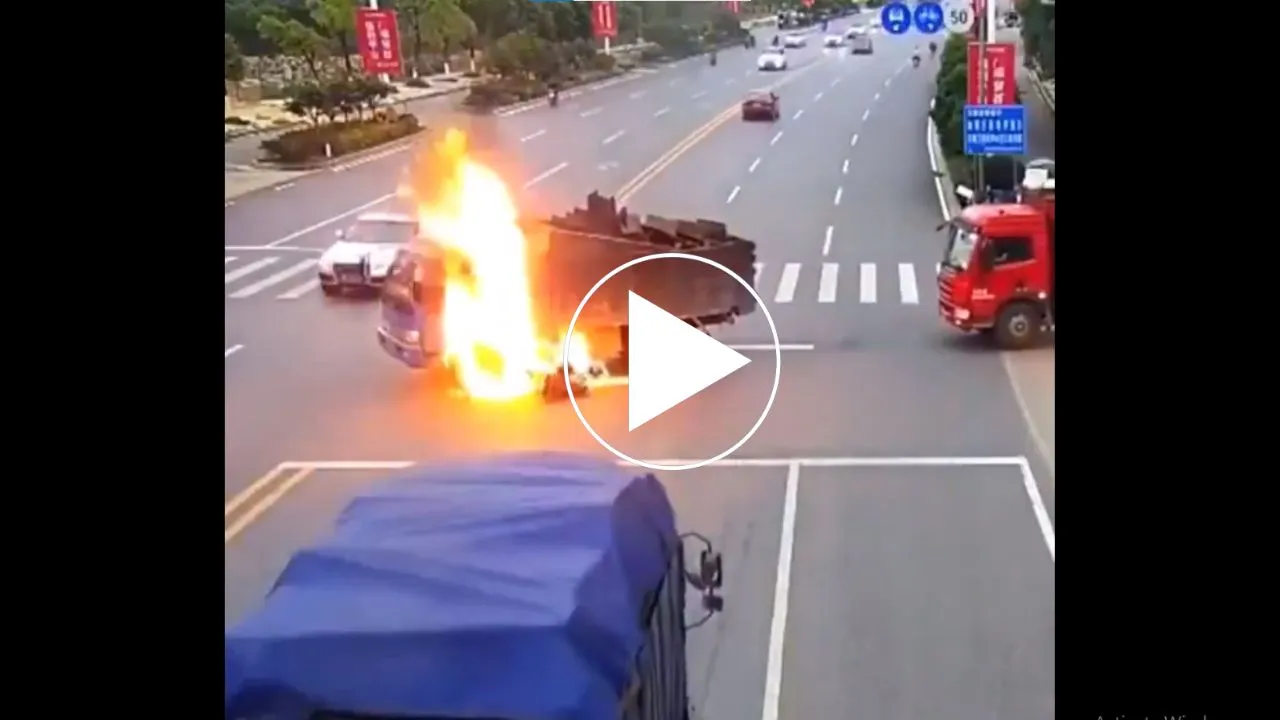 viral accident trending video
