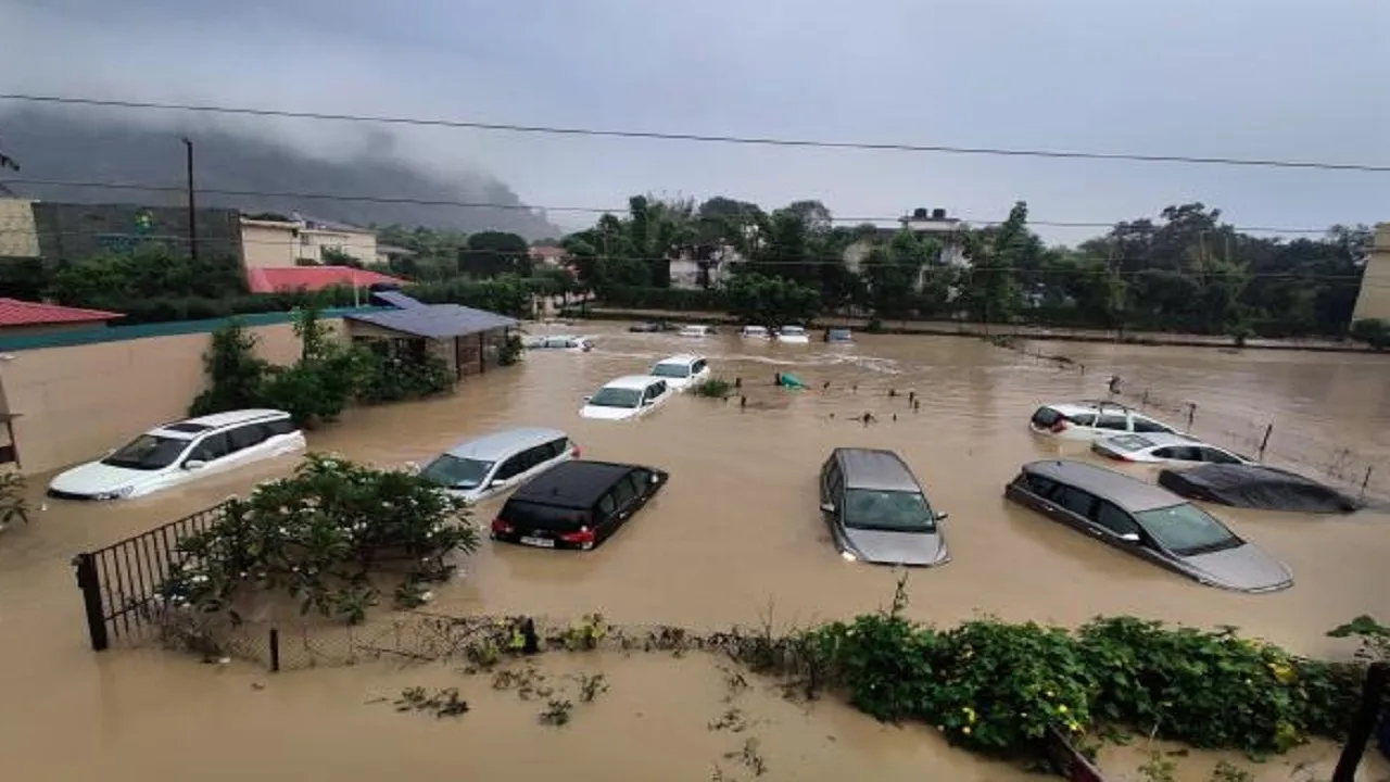 Flood in South Korea