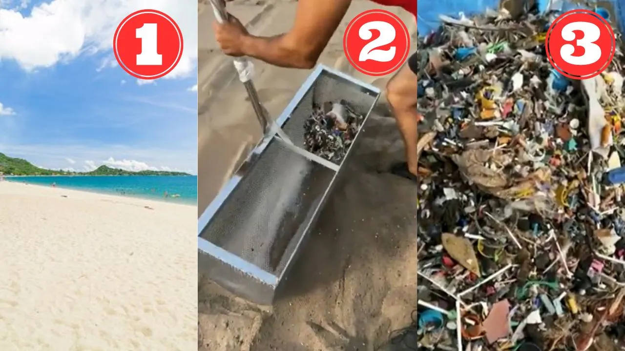 garbage on the beach