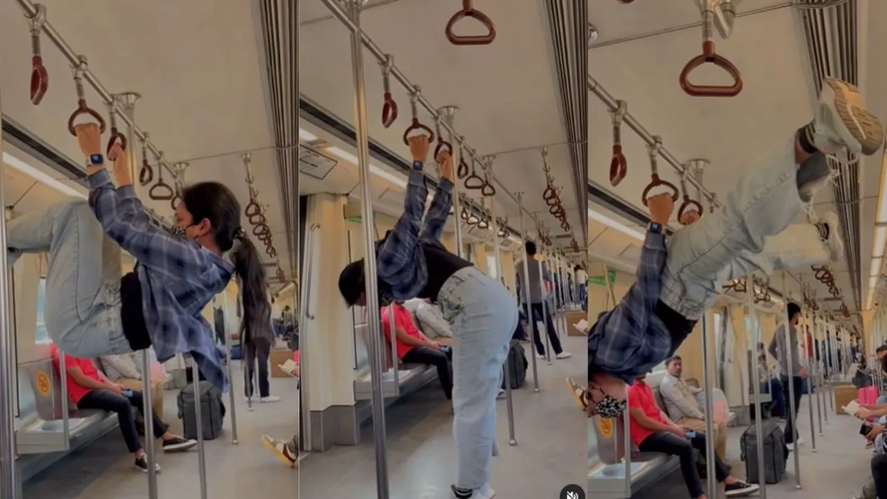viral delhi metro trending video