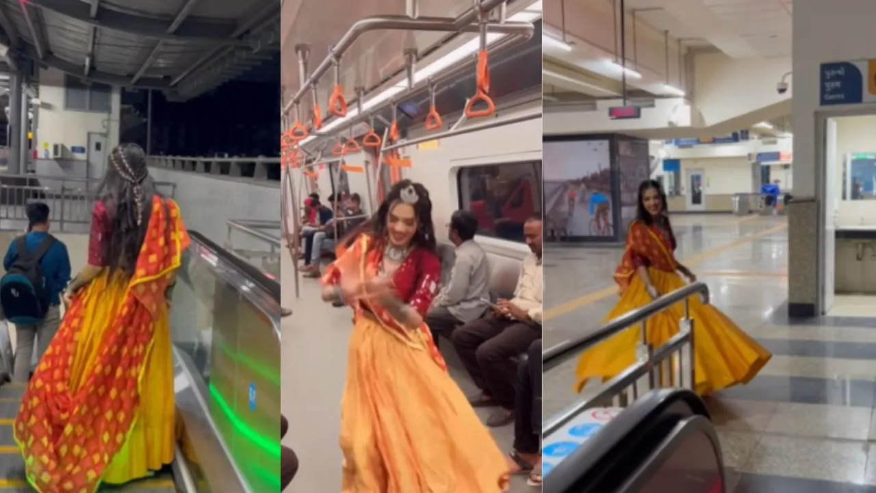 Garba in Metro
