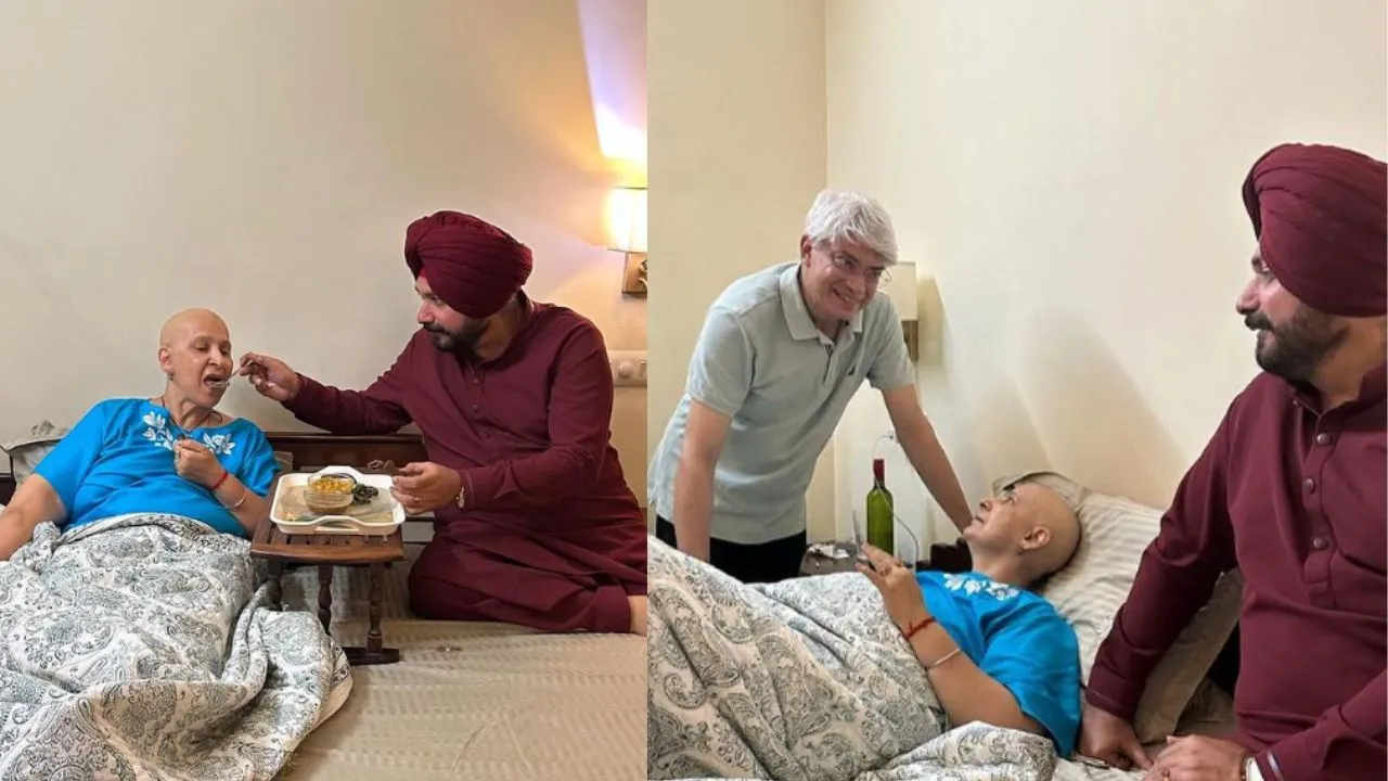 Navjot Singh Sidhu with wife