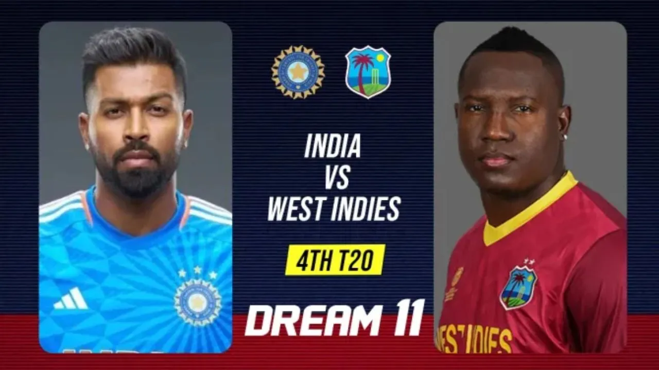 ind vs wi 4th t20 match dream 11 team update in hindi