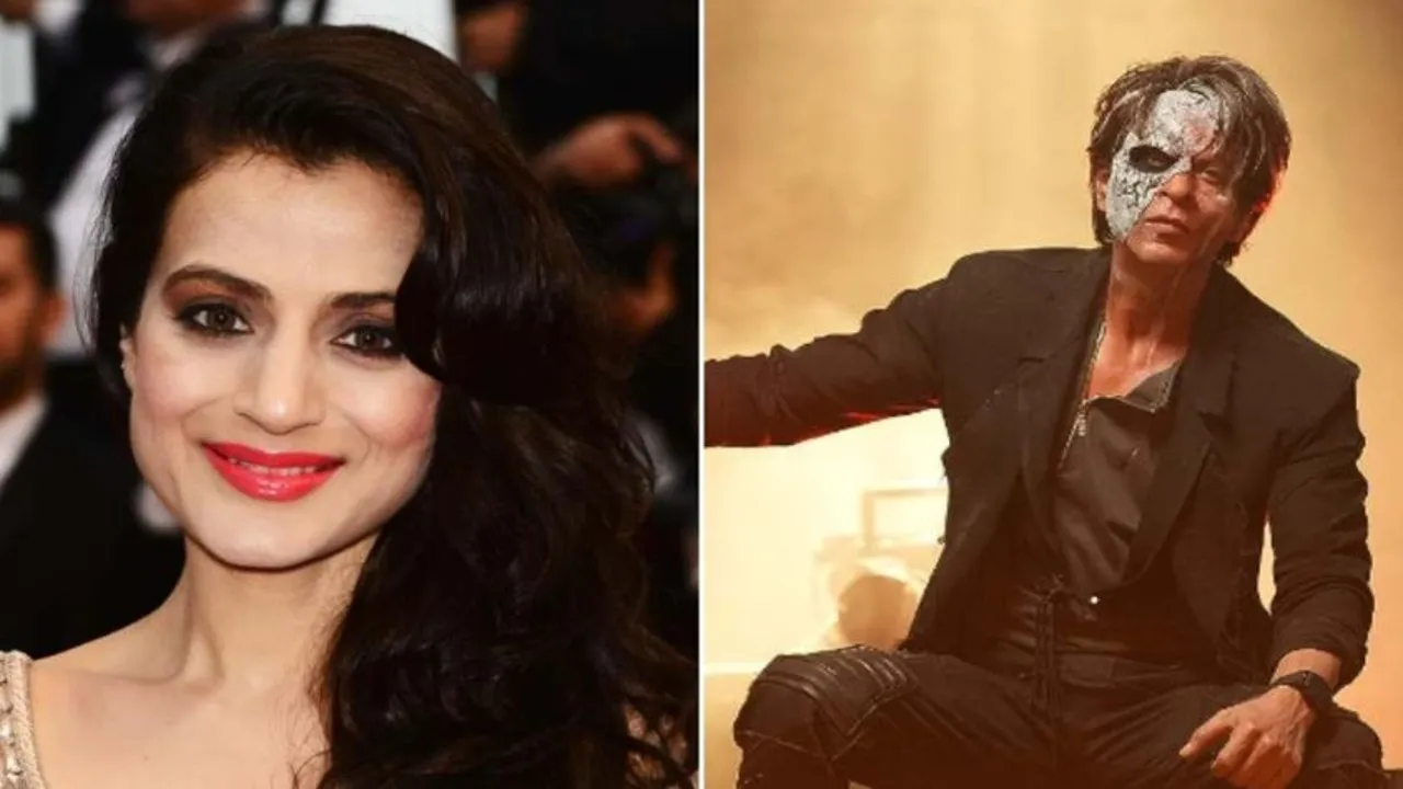 Ameesha Patel and Shahrukh Khan