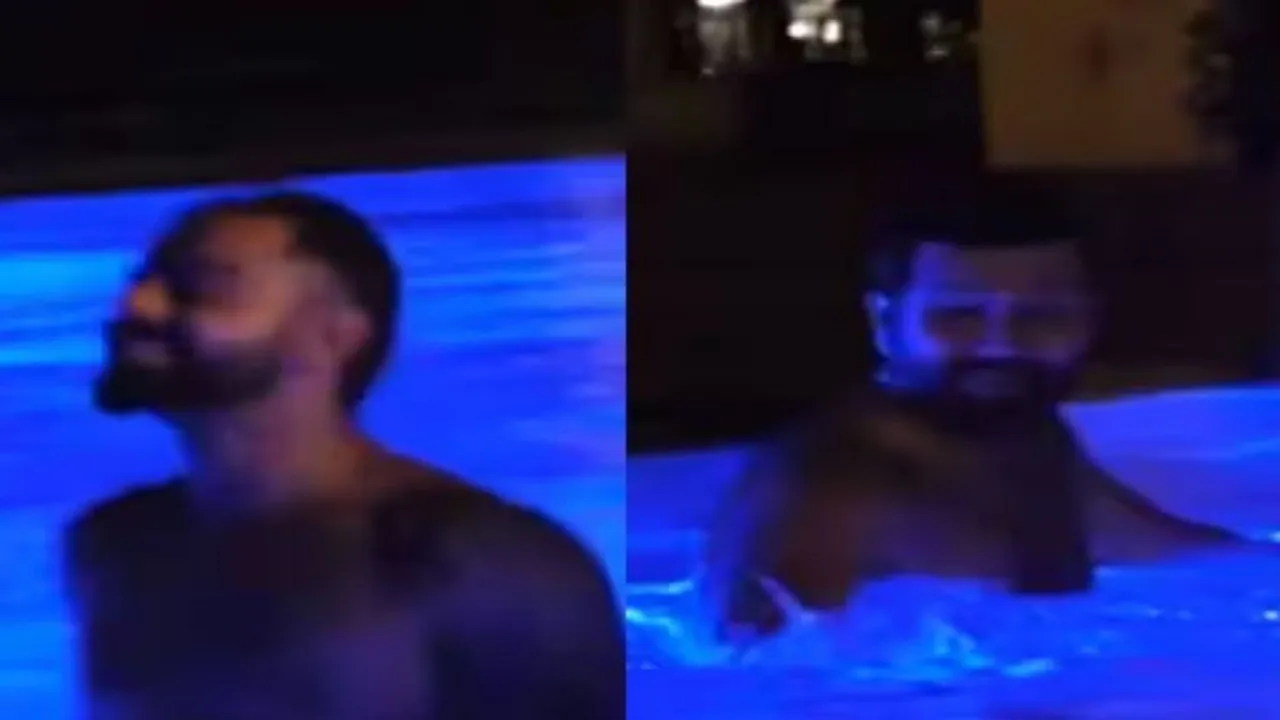 Rohit Sharma, Virat Kohli Pool Dance