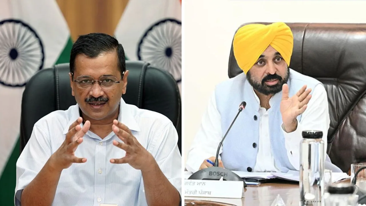 CM kejriwal and Bhagwant Mann