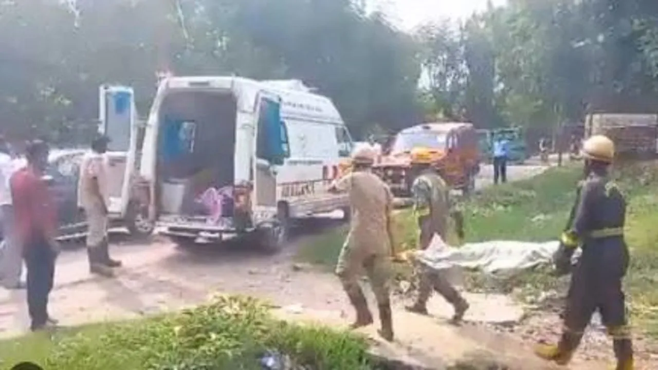 Big accident in Lucknow