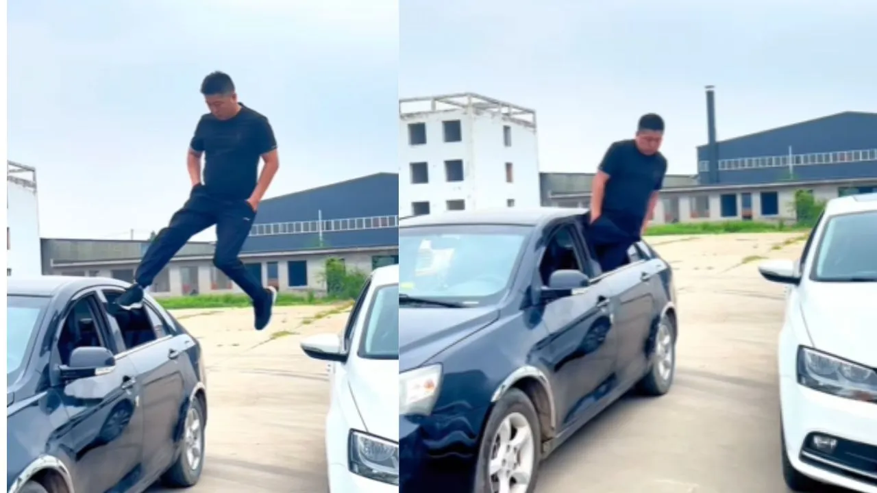 viral stunt trending video