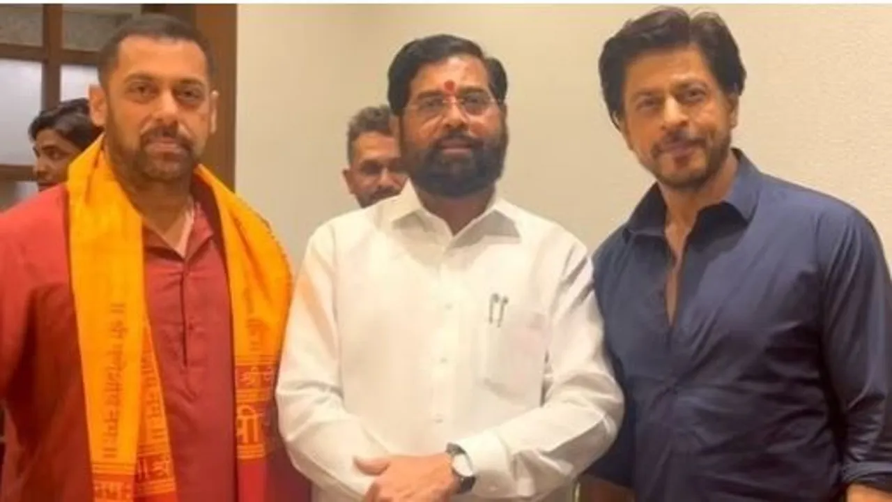 Shah Rukh Khan -Salman meet CM Eknath Shinde