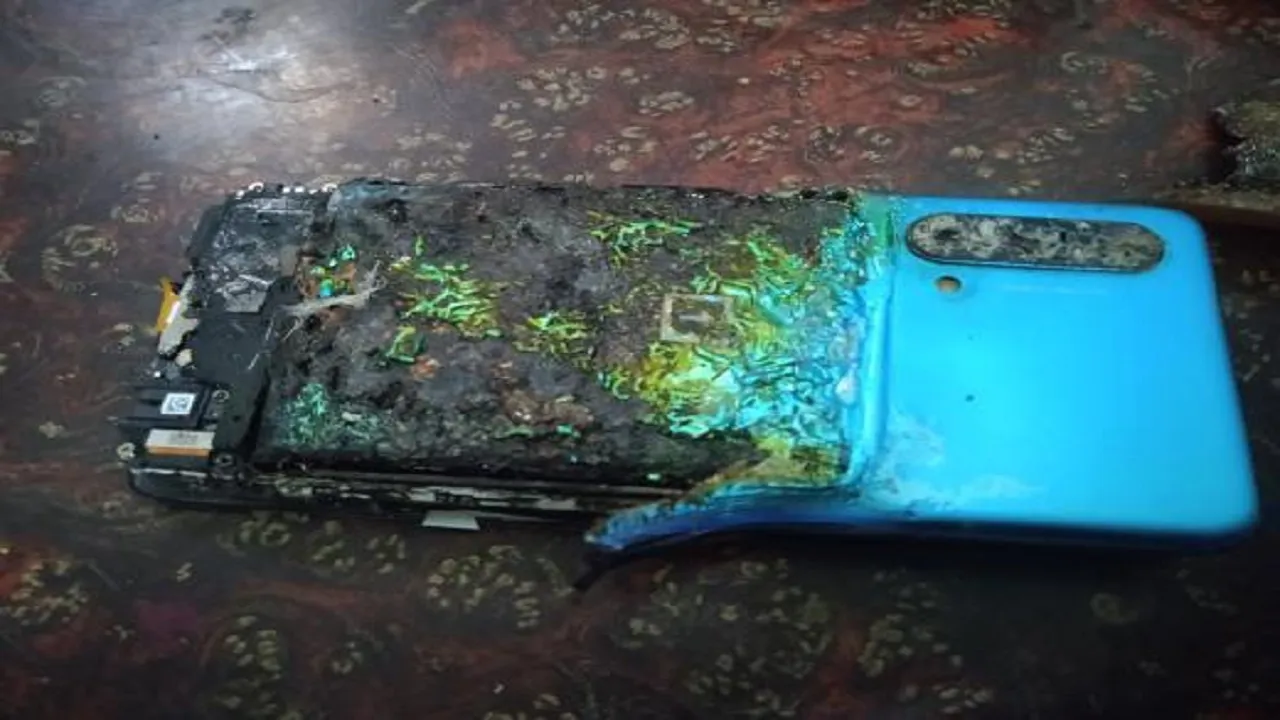 Smartphone explosion