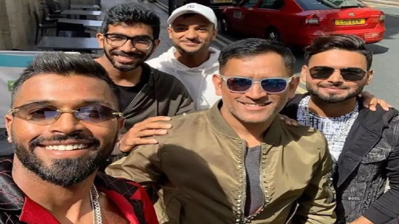 Mayank Agarwal, MS Dhoni, Rishabh Pant, Jasprit Bumrah, Hardik Pandya