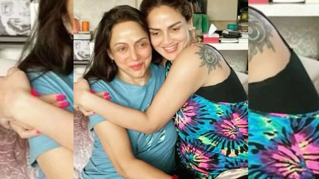 Esha Deol and Hema Malini