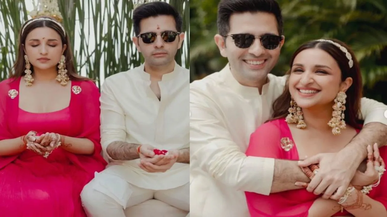 Parineeti and Raghav chadha haldi photos