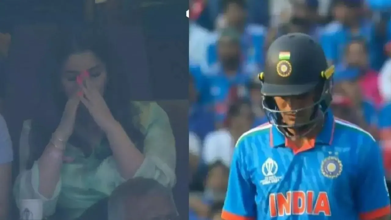 shubman gill out on 92 sara tendulkar reaction goes viral