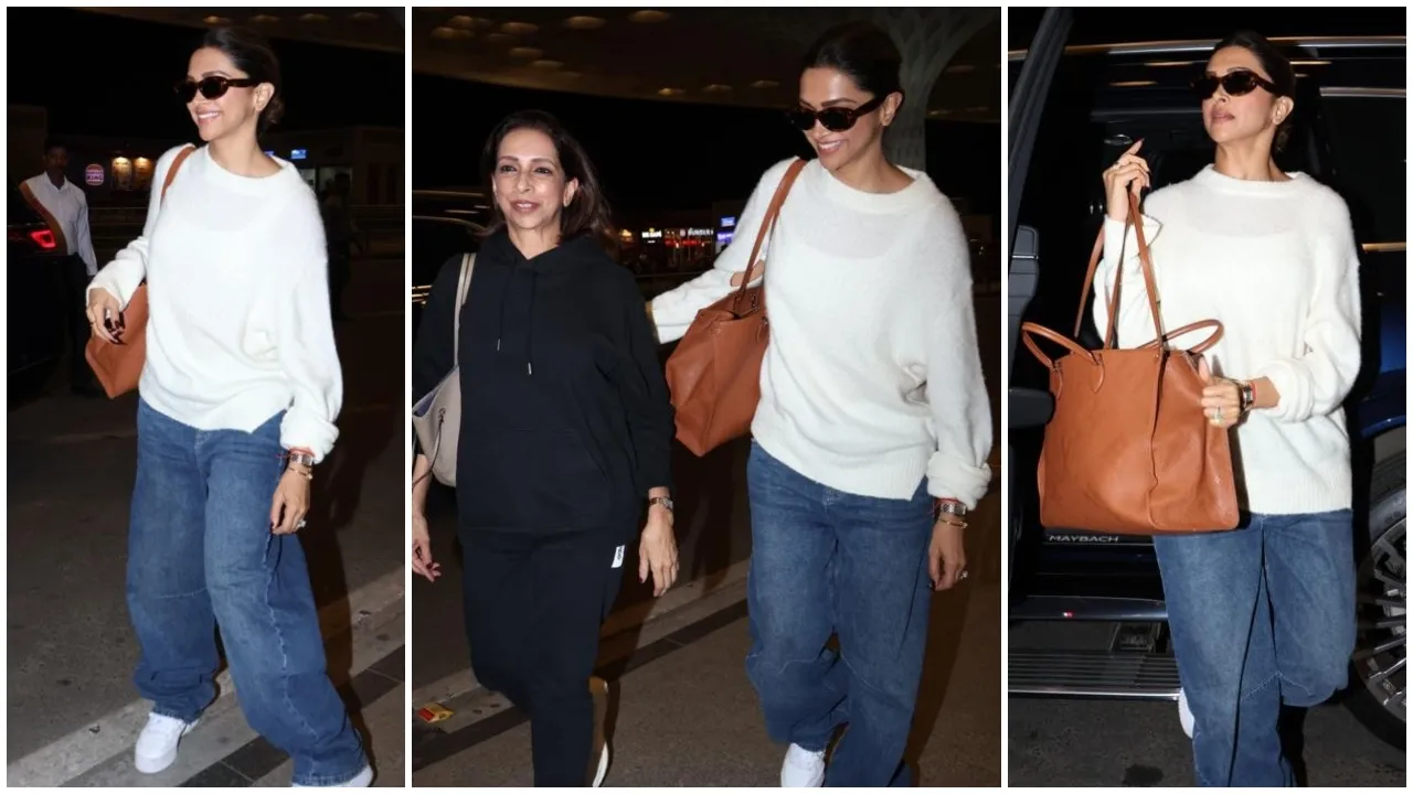 deepika with mother