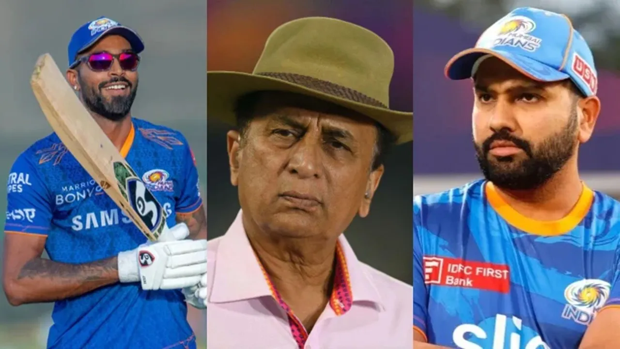 sunil gavaskar rohit sharma hardik pandya