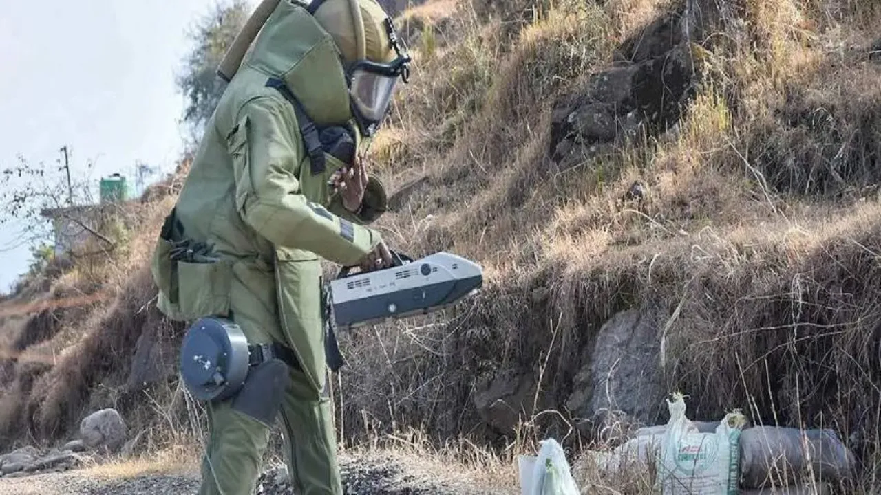 dropped IED on LOC