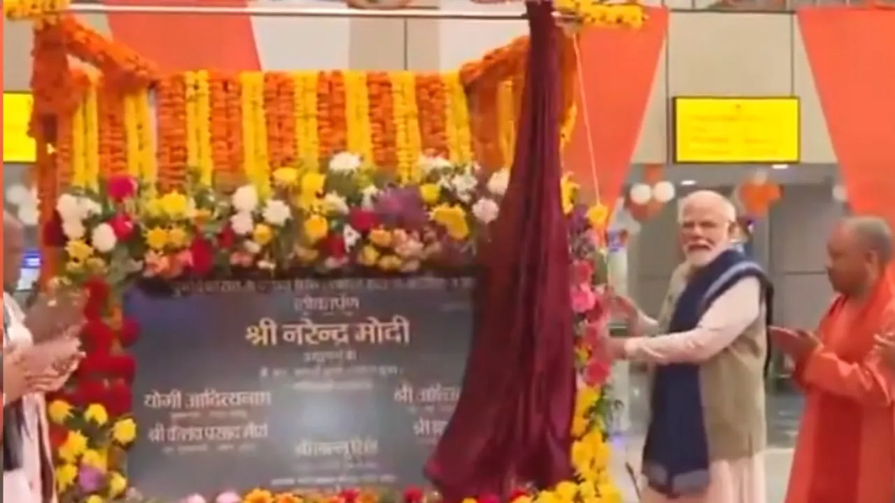 PM Modi Ayodhya Visit Inaugurate Airport and Railway Station