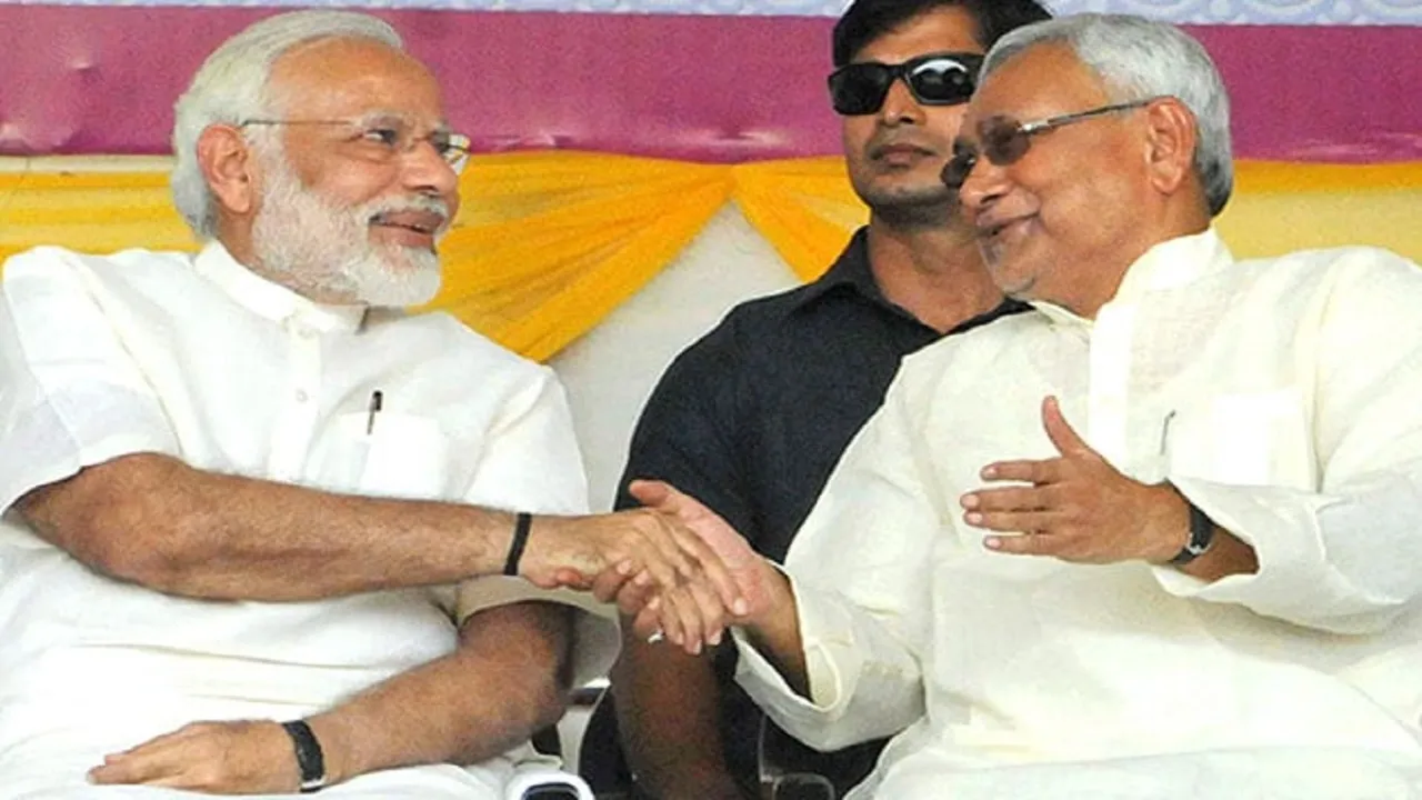 Nitish Kumar and PM Modi