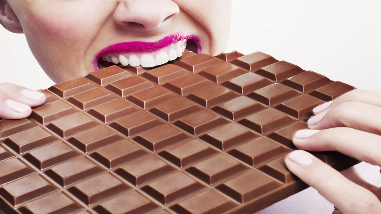 EATING CHOCOLATE