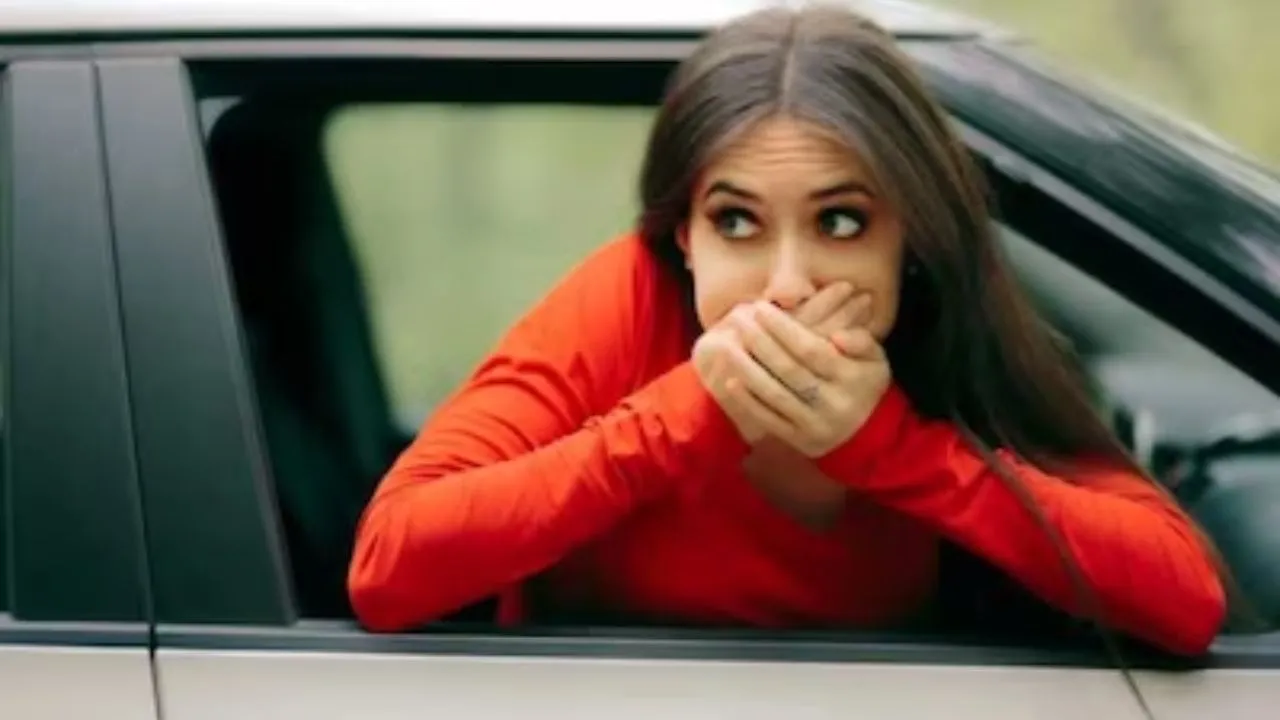 Why vomiting in a car