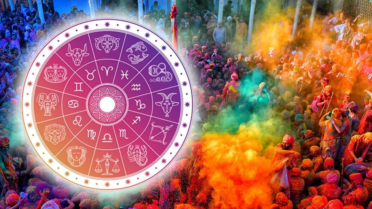 according to the zodiac sign play Holi this year with which color