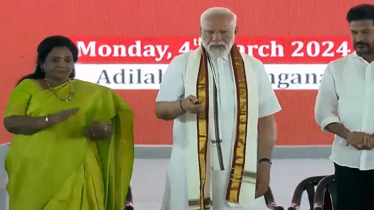 PM Modi in telangana