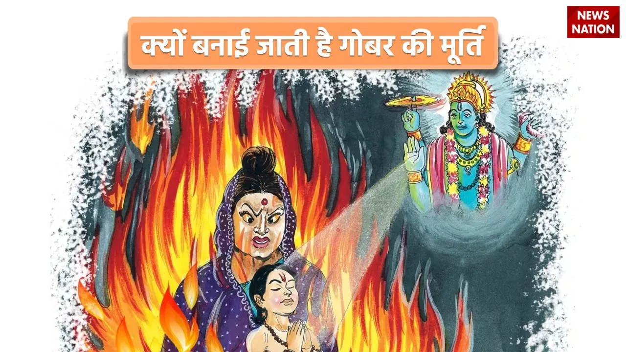 Cow Dung Idols Of Prahlad and Holika Significance