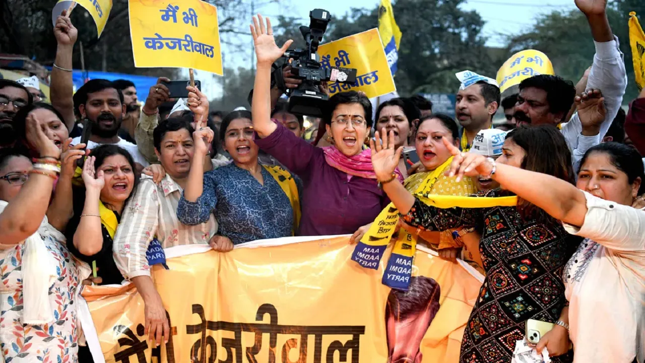 AAP Protest