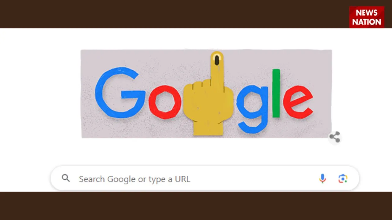 Google changed its doodle to celebrated Lok Sabha elections 2024