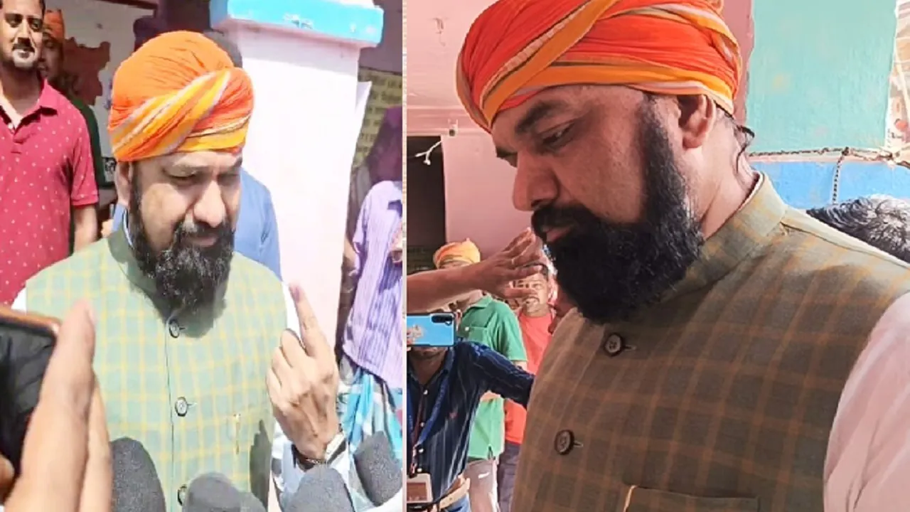Samrat Chaudhary voting