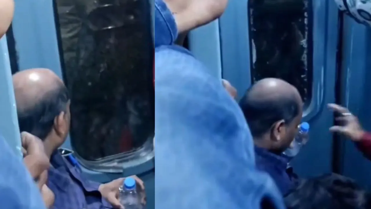 viral train video
